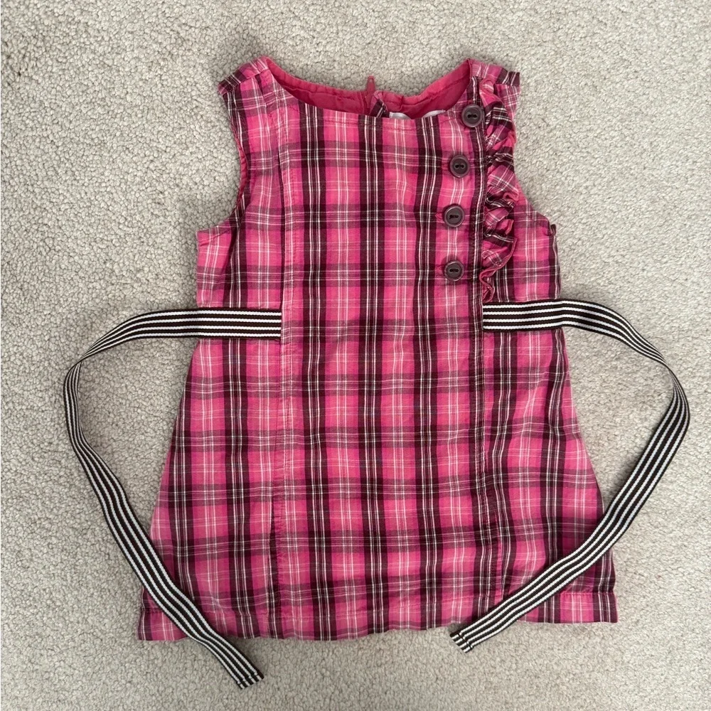 Old navy vintage y2k pink plaid dress